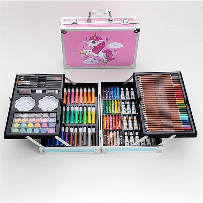 145 PCS Unicorn Color Set with colorful artist tools