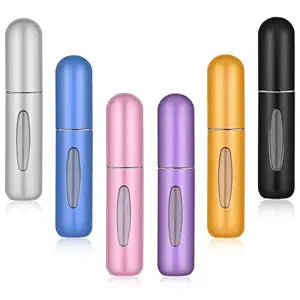Pack Of 2 Portable Mini Refillable Perfume Atomizer Bottle Refillable Perfume Spray, Atomizer Perfume Bottle, Scent Pump Case, Perfume Atomizer Refillable (Multicolor)