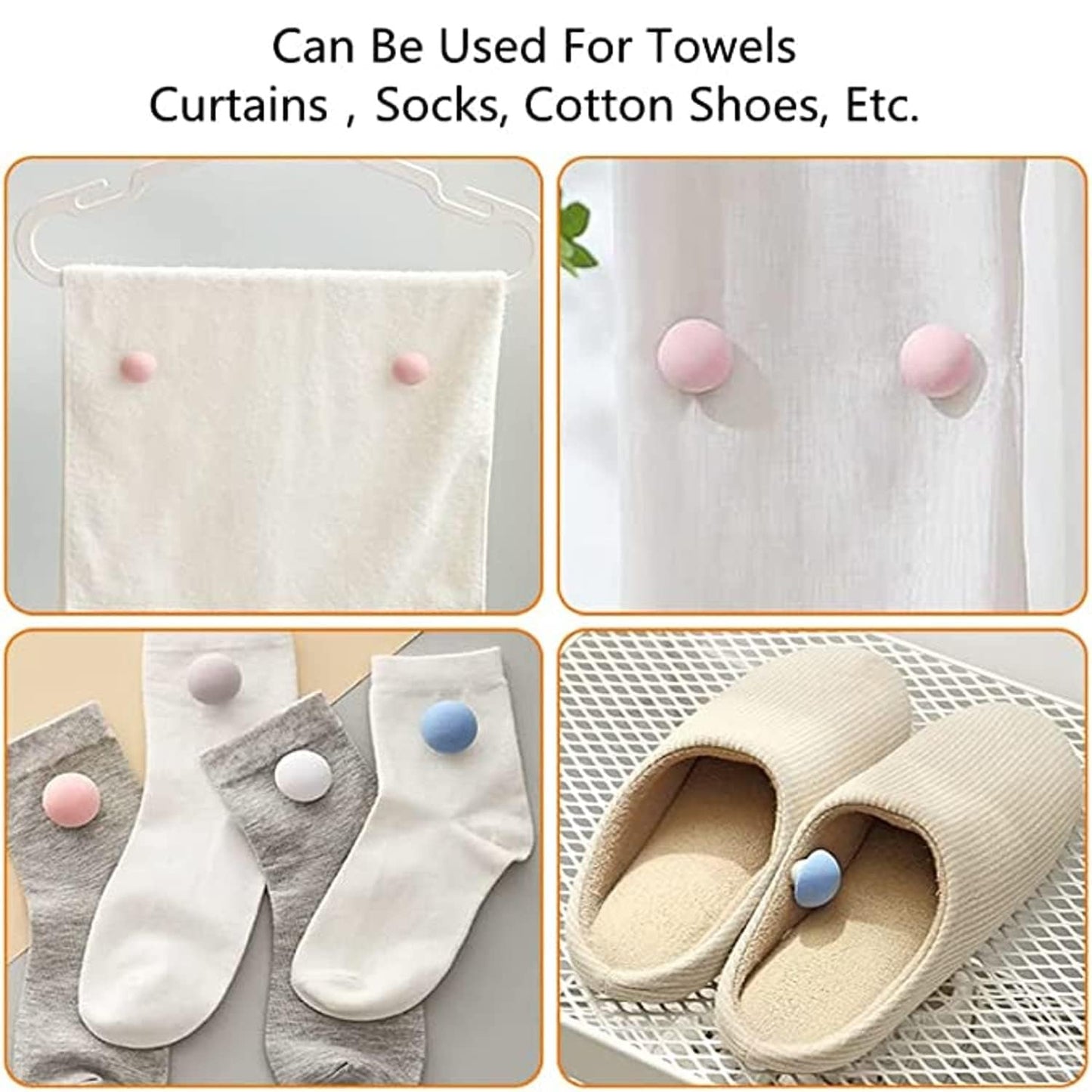 Blanket, mattress, and curtain clip fixators in action
