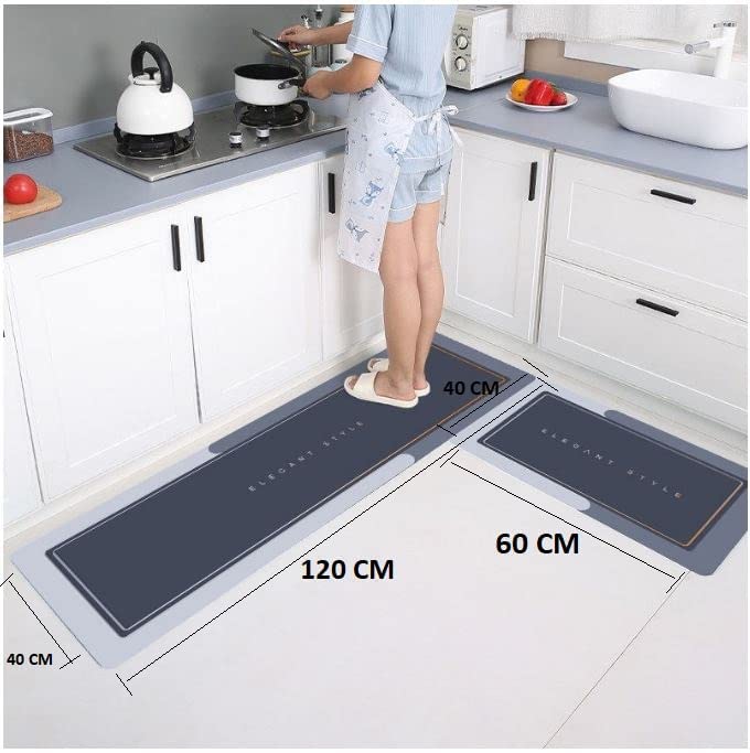 Close-up of soft memory foam kitchen mat