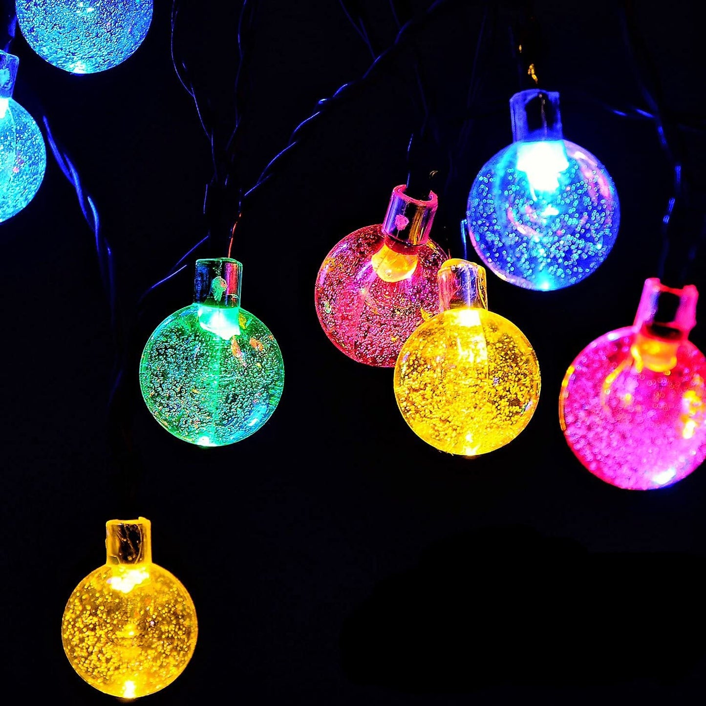 Decawall crystal bubble ball string lights with 14 LEDs