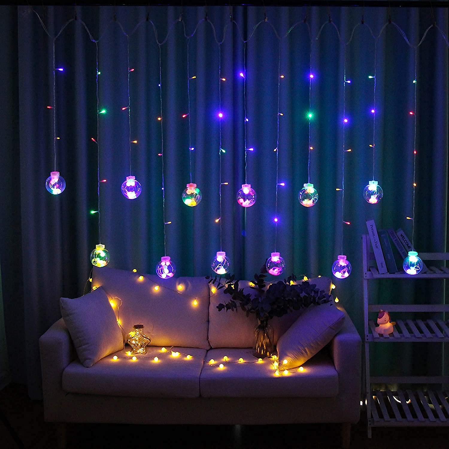 LED lights showing 8 different flashing modes