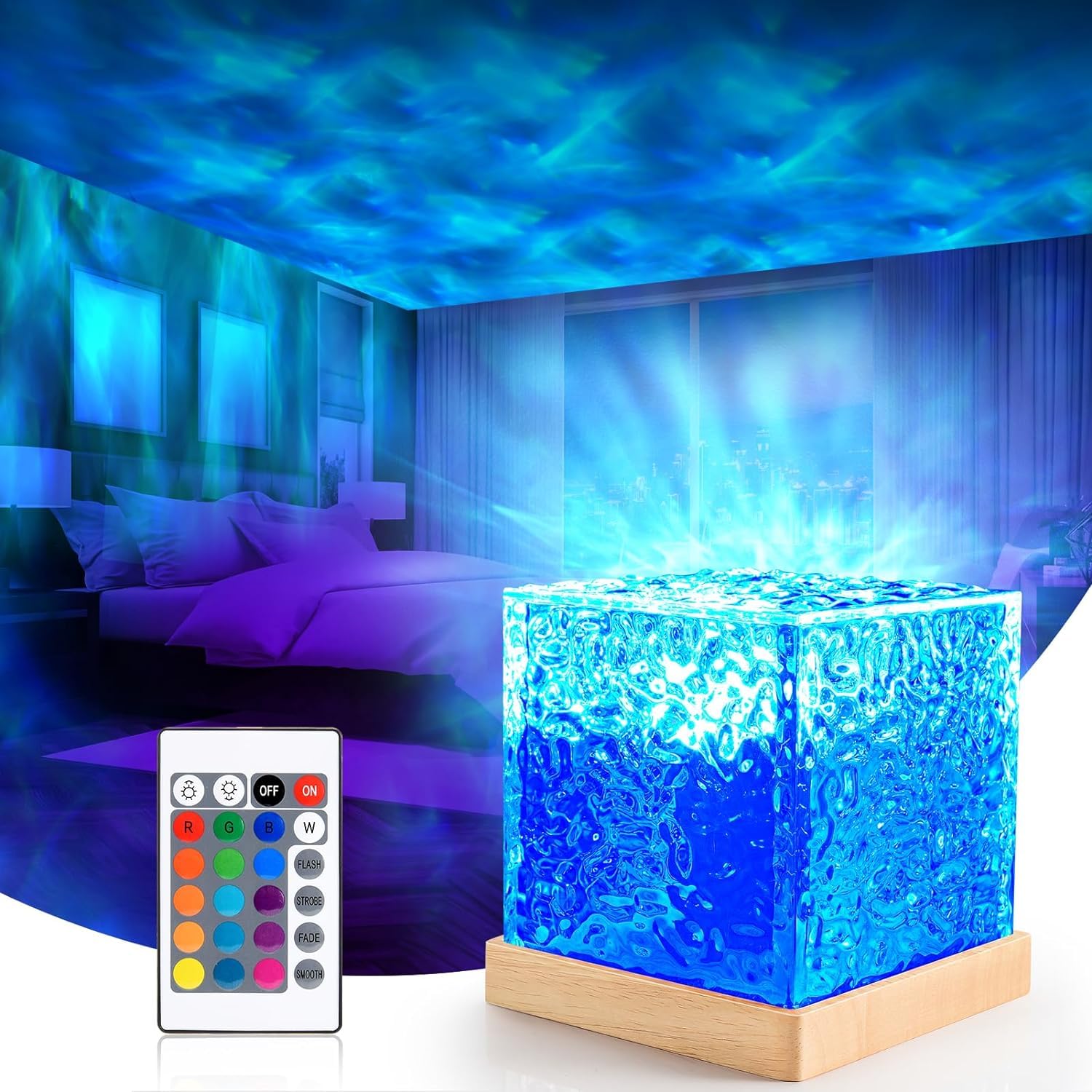 Ocean Wave LED Projector Light for Bedroom Decor