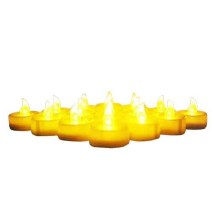 12 Pcs Candles Perfect for Home Decor, Birthday Decor (Yellow)