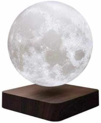 Decawall Magnetic Levitating Moon Lamp – 3-Color Dimmable LED Night Light with Wooden Base | Floating Moon Light for Home & Office Decor