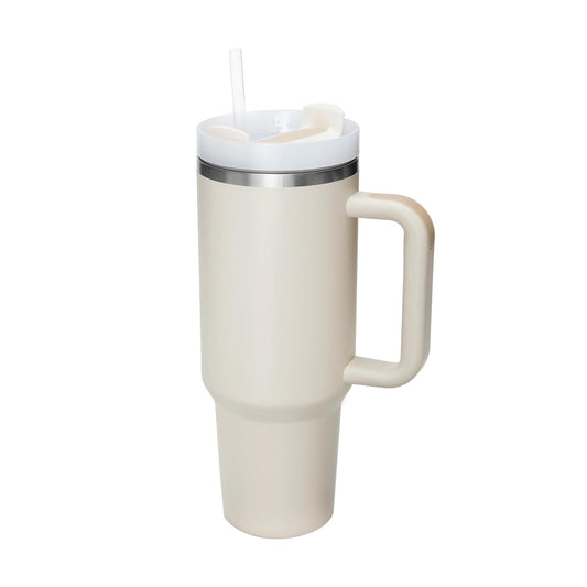 Tumbler with lid and Straw 1200ML Cup Stainless Steel Vacuum Insulated Flask for Water, Iced Tea or Coffee for Office Gym Travel