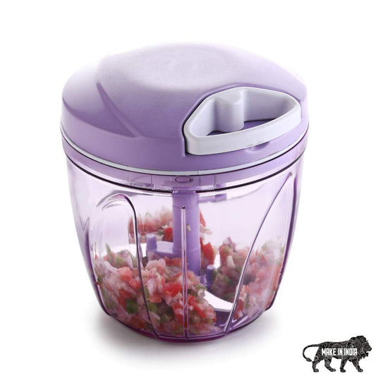 Big vegetable cutter 900ml with 3 stainless steel blades and pull-string mechanism