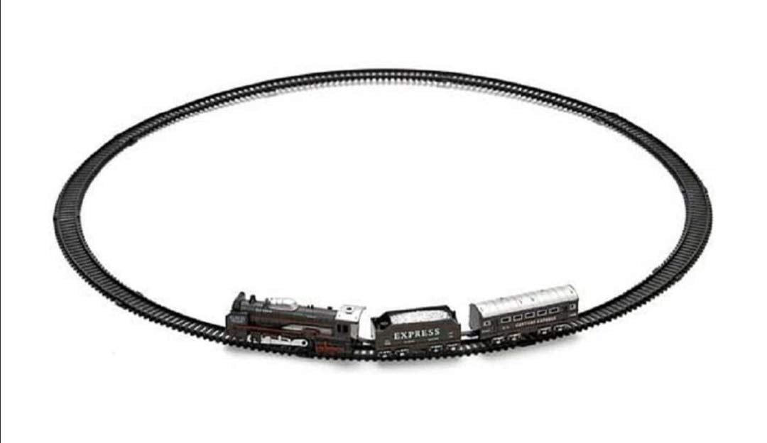 Boys and girls enjoying the DECAWALL Electric Express Train Toy Set