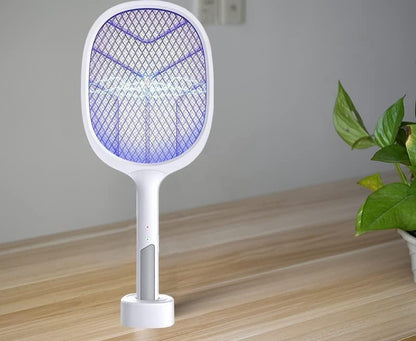 Close-up of mosquito bat’s UV lamp attracting insects
