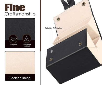 Compact and portable Decawall sunglasses case when folded for travel