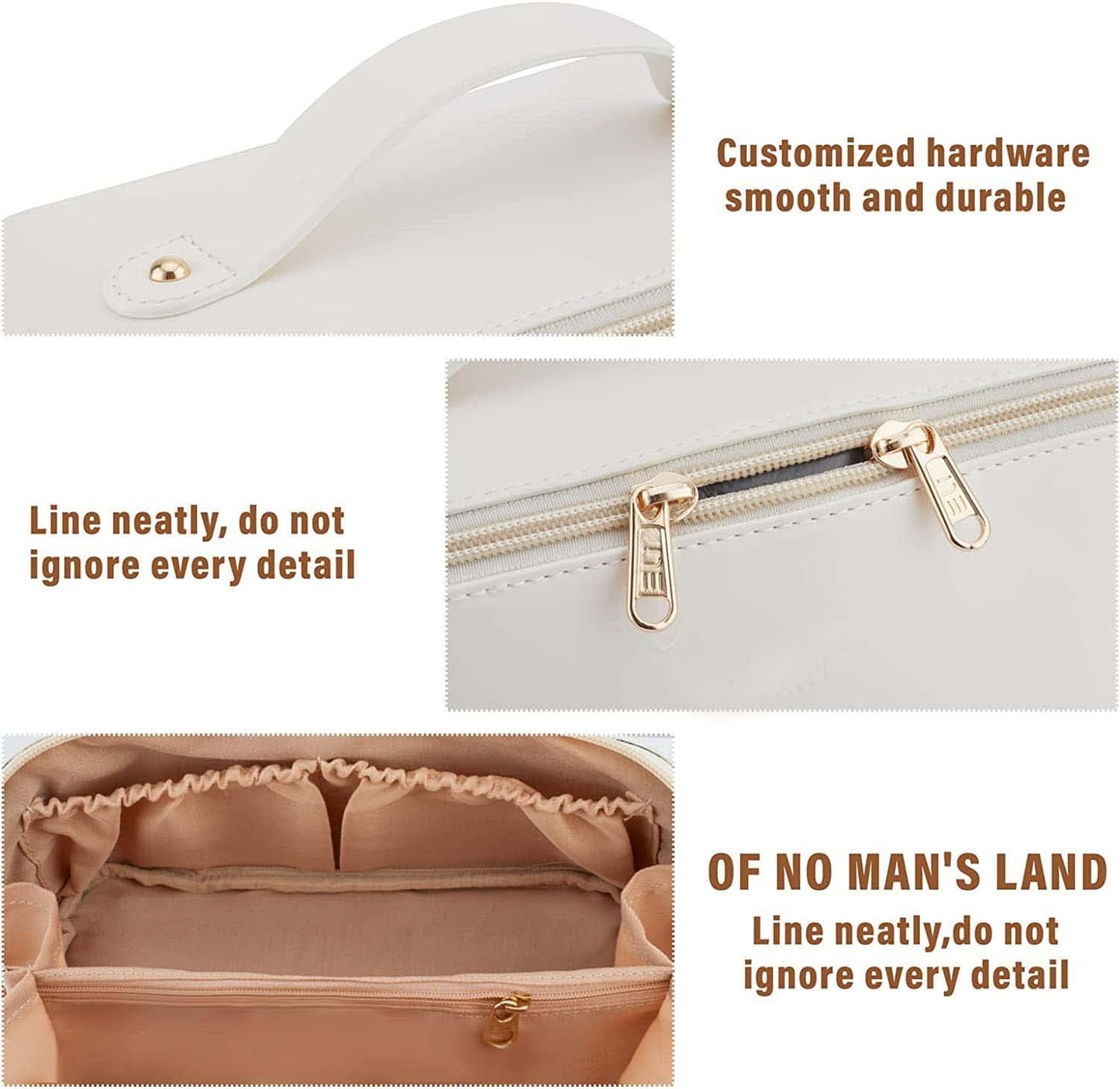 Compact and stylish pink makeup bag for girls and women