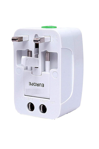 Compact, foldable travel adapter for portability