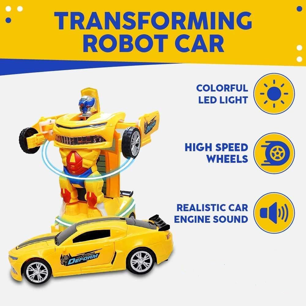Convertible robot car transformed into a robot