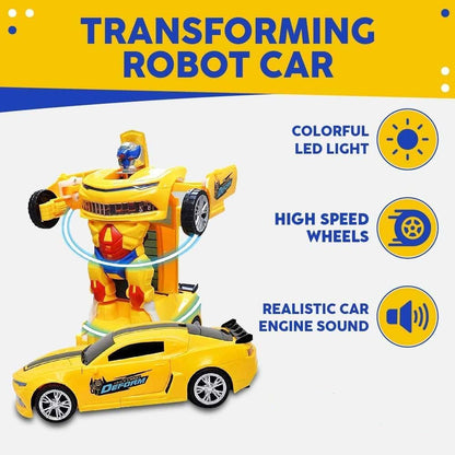 Convertible robot car transformed into a robot