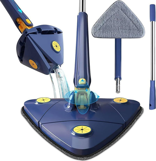 DECAWALL 360° Rotatable Triangle Mop with Long Handle