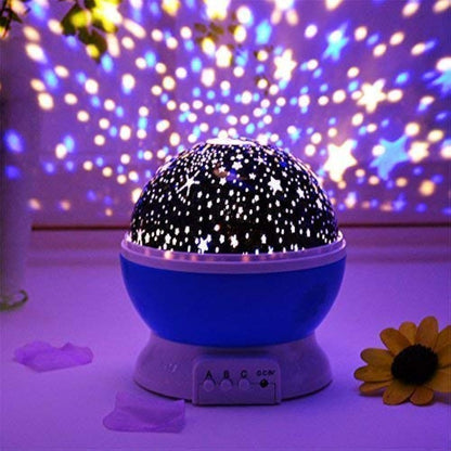 DECAWALL 360° Rotating Star Master Moon Night Projector Lamp – 9 Colors