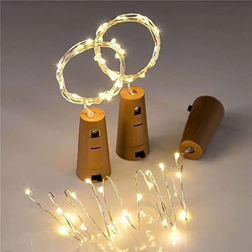 DECAWALL Cork Lights – Pack of 4, 20 LED Decorative Fairy Lights for Diwali Decor