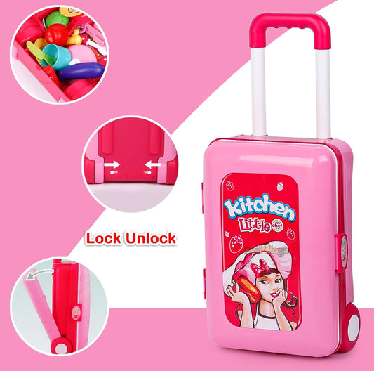 DECAWALL Kitchen Set for Kids with Light and Sound
