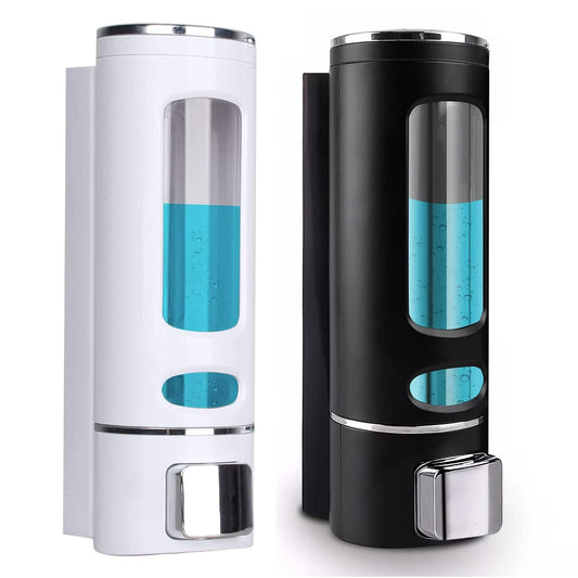 DECAWALL Liquid Soap Dispenser Set – 400ml Black Pump Bottles