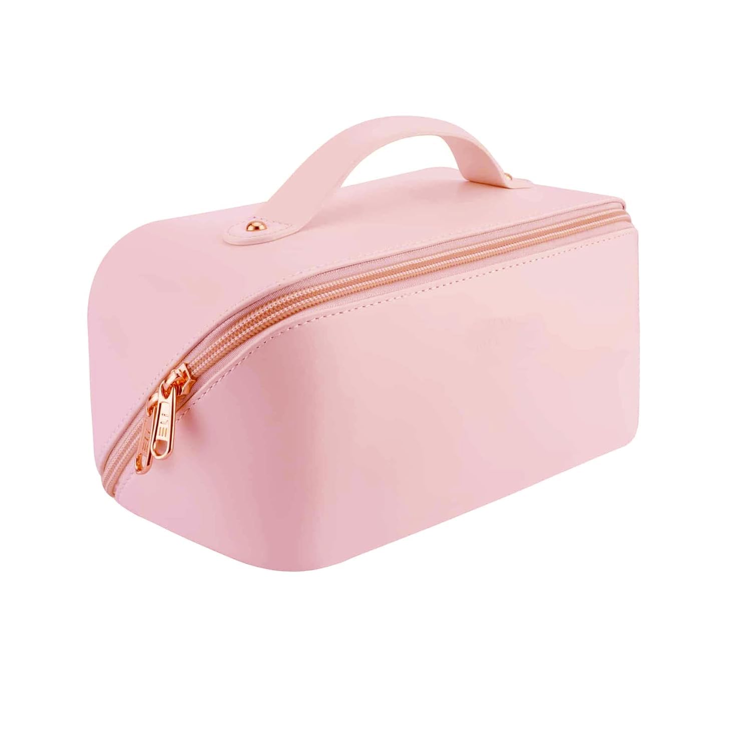 DECAWALL Pink Travel Makeup Bag with Large Capacity and Compartments