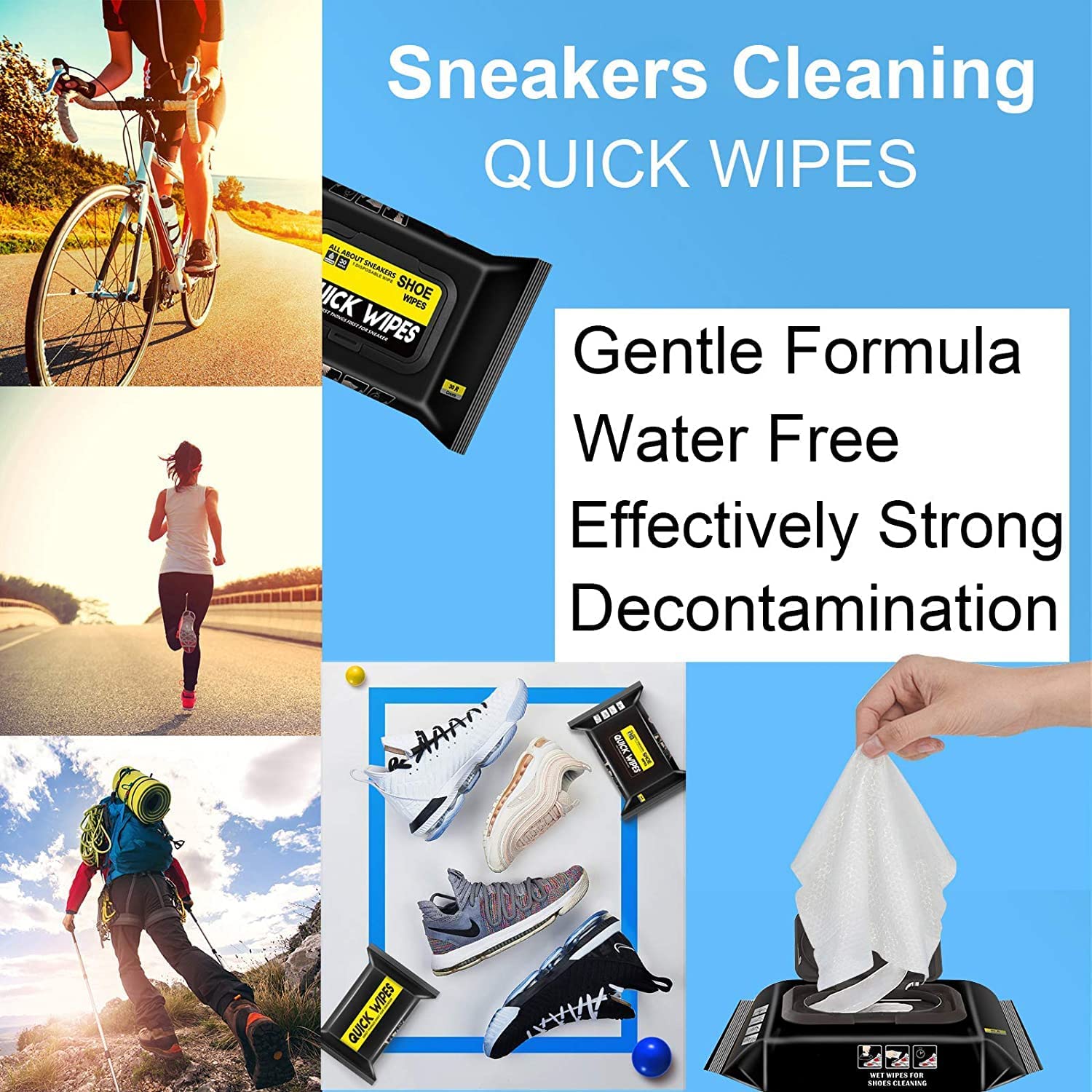 DECAWALL Sneaker Shoe Wipes – 80 wipes pack front view