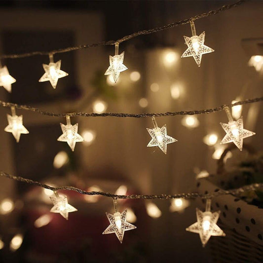 DECAWALL Star Lights for Decoration – 8ft String Lights for Home and Festive Decor