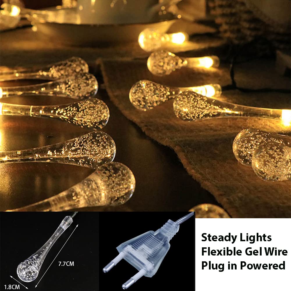 DECAWALL Water Drop LED Lights for Diwali and Christmas decorations