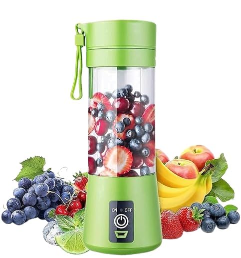 Decawall USB Portable Juicer Blender with 6-Blades and Built-in Power Bank