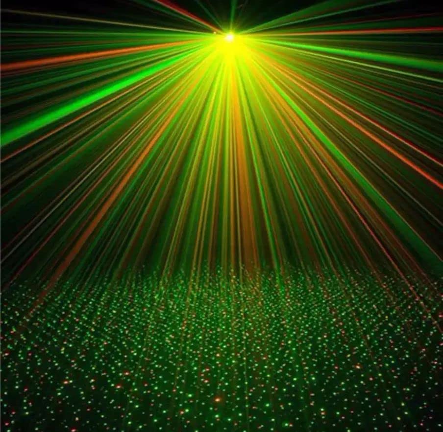 Dot-design laser lighting effect from DECAWALL projector