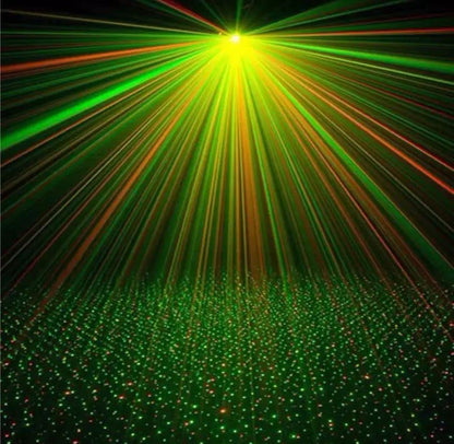 Dot-design laser lighting effect from DECAWALL projector