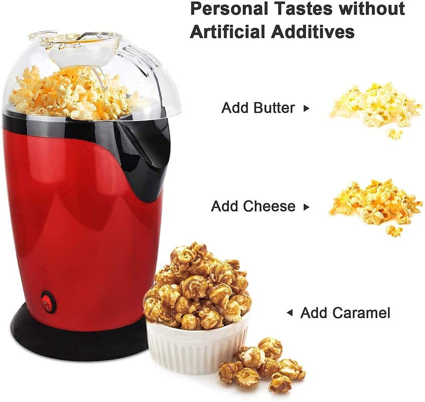Electric popcorn maker popping fresh popcorn in minutes