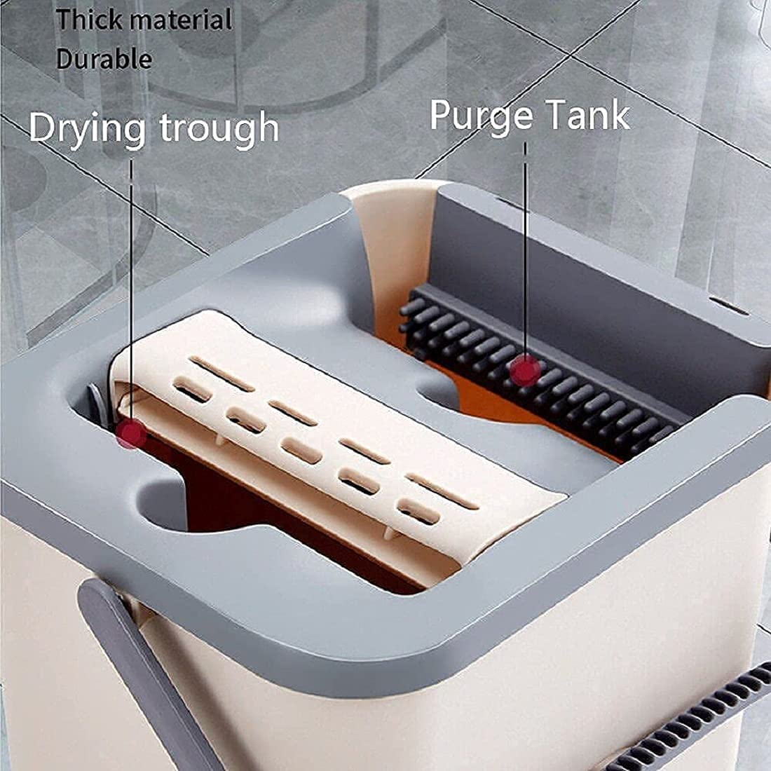 Extendable and durable handle for microfiber flat mop