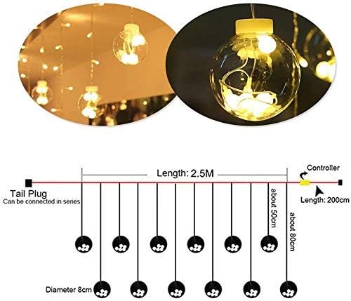 Full view of the 6 Big & 6 Small ball light set in use