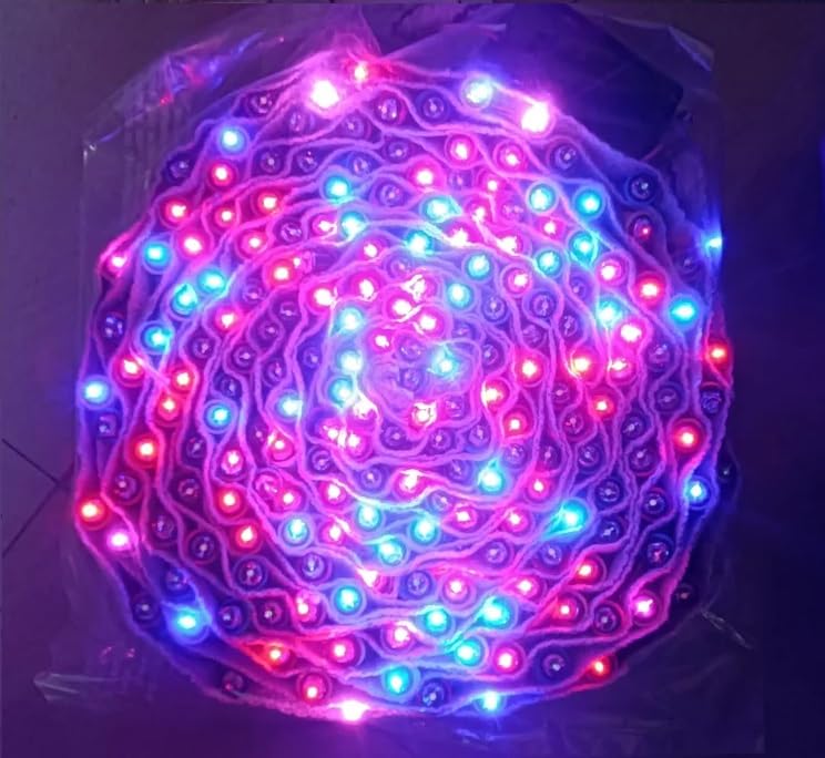 Decawall LED Niwar Patta Multi Color Light 200 LEDs on 40ft Belt Festive Decoration for Diwali Weddings and Christmas