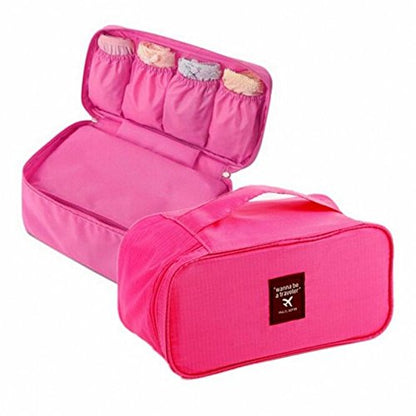 Interior view of Decawall women's pouch with compartments for organized packing