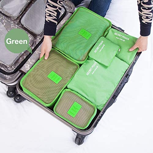  Multiple organizer pouches for packing socks, underwear, and more