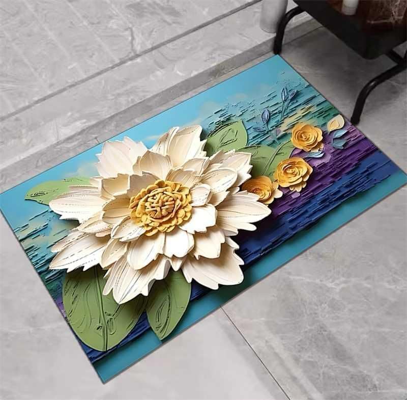 Non-slip doormat in a kitchen setting