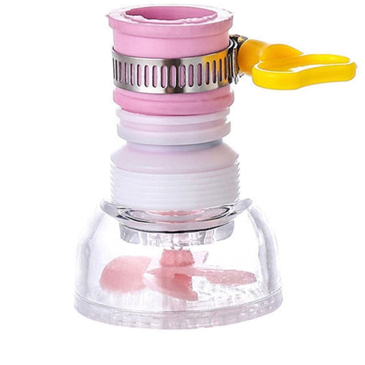 Plastic shower head with multicolor brushed finish