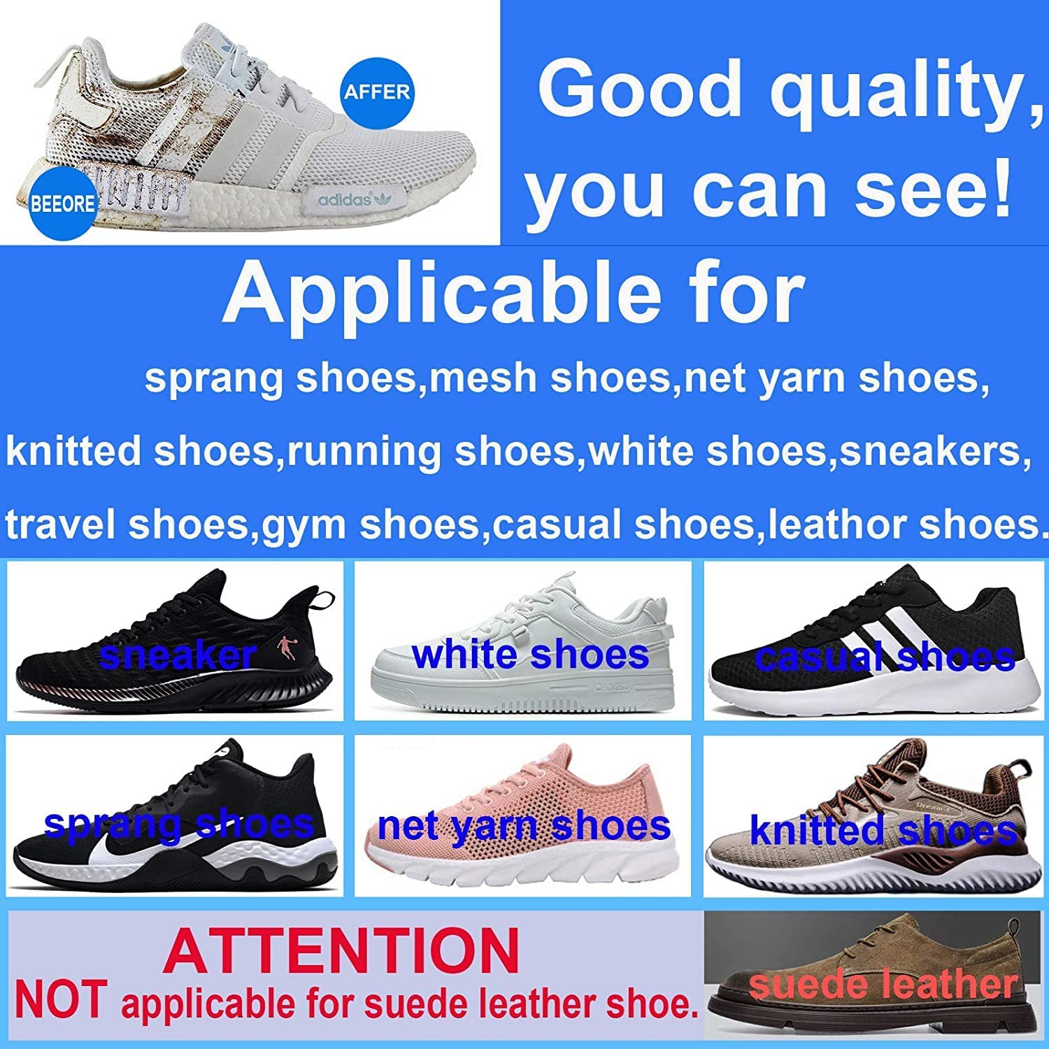Premium sneaker shoe wipes texture and cleaning solution