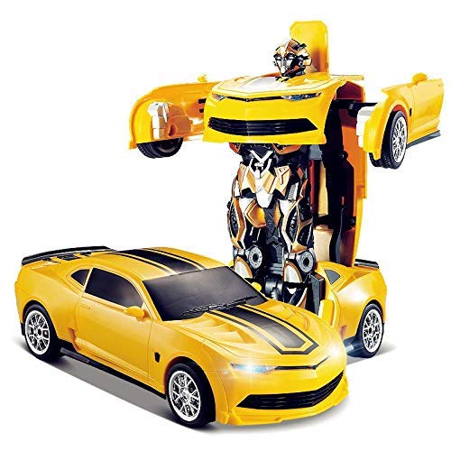 Remote control car robot for kids, 2-in-1 convertible RC car