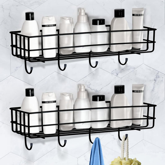 Self-adhesive stainless steel corner shelf
