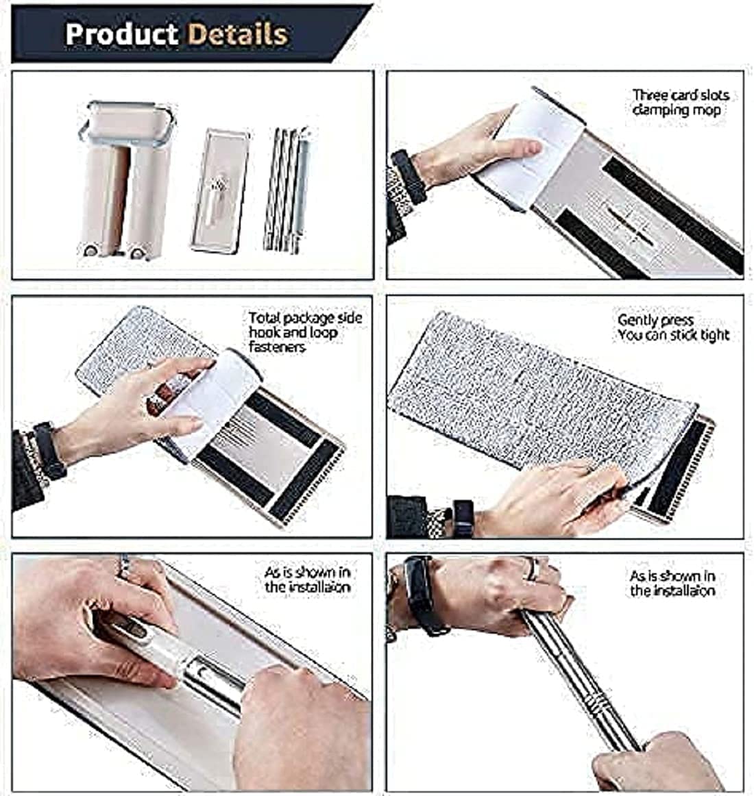 Soft and reusable microfiber mop pad for scratch-free cleaning