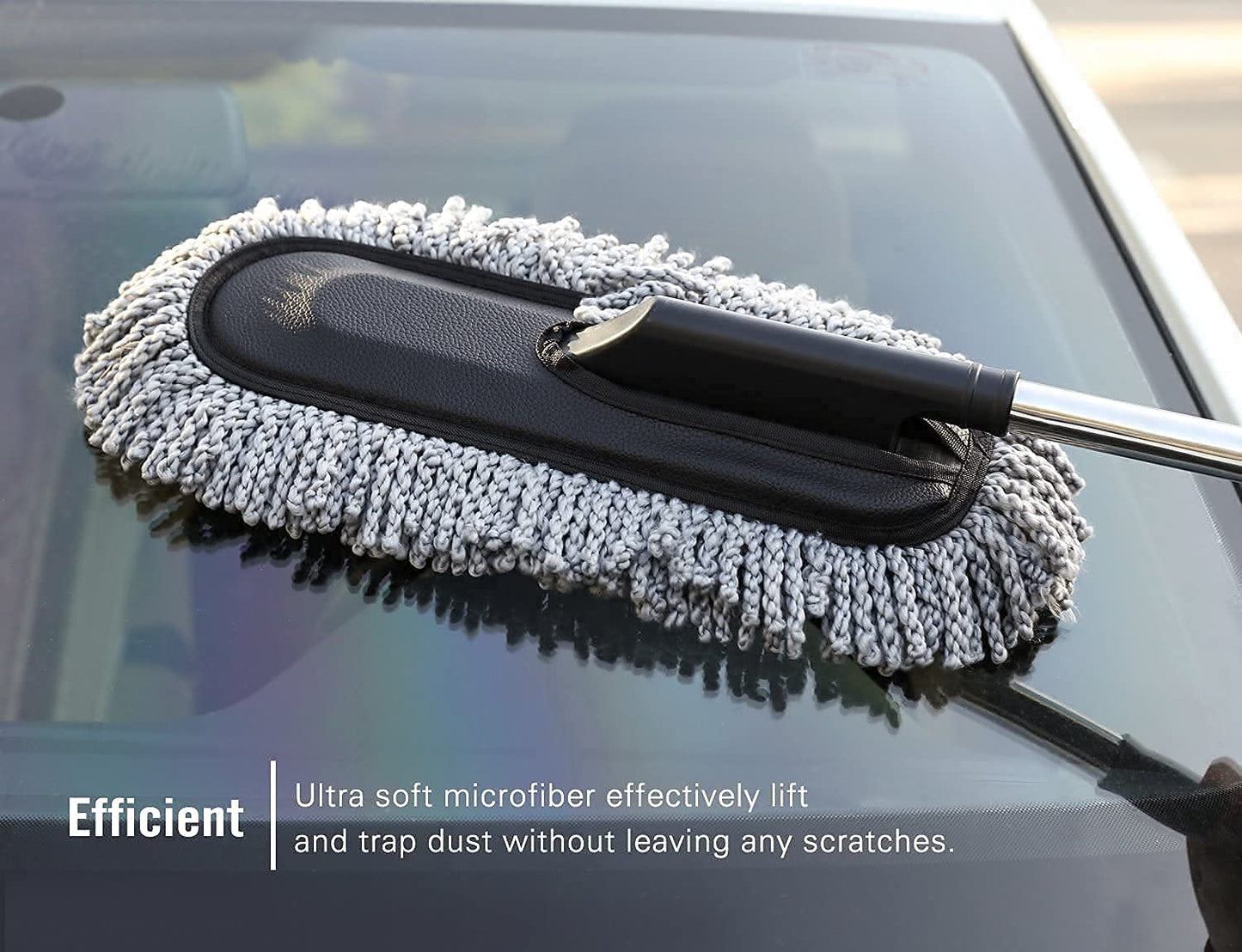 Super Soft Microfiber Car Duster with Extendable Handle