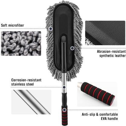 Super soft microfiber car brush for dusting