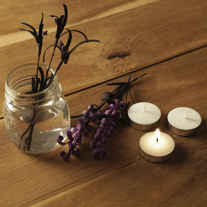 Tealight unscented candles made of refined paraffin wax