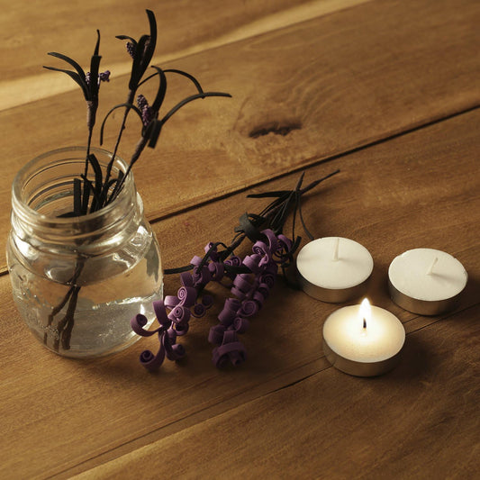 Tealight unscented candles made of refined paraffin wax