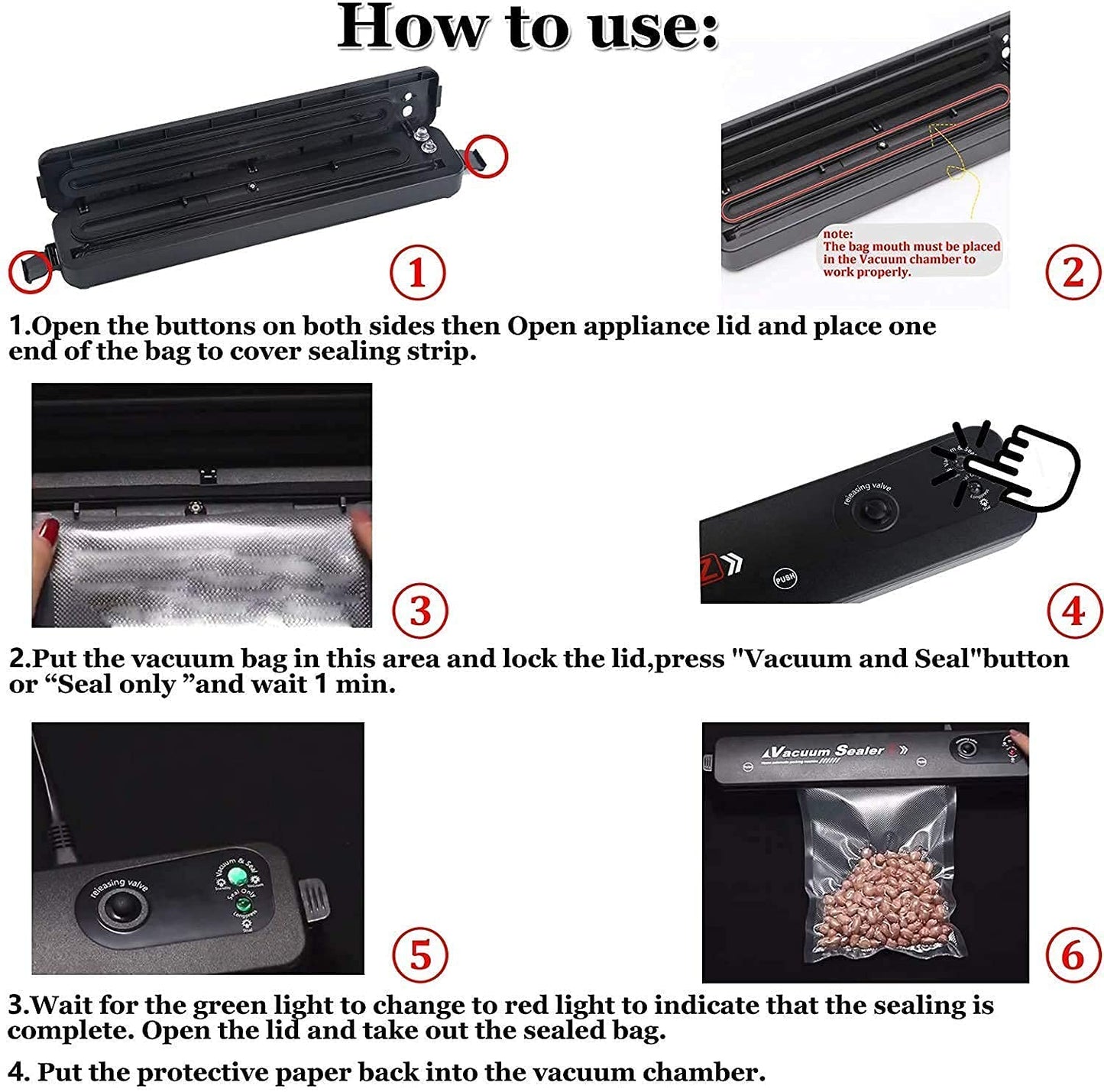 Using the vacuum sealer in a modern kitchen