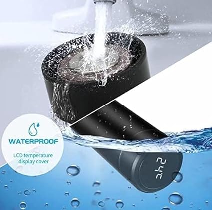 Vacuum insulated bottle keeps drinks hot or cold for 24 hours