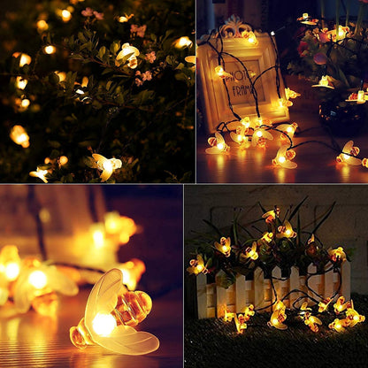 Warm white honey bee lights used for Diwali or Christmas decor