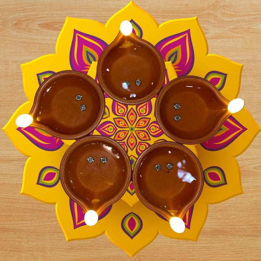 Water sensor electric LED diyas for Diwali, Christmas, and home decoration